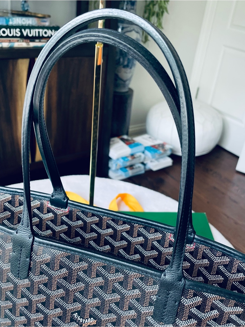 Goyard Artois PM Tote Bag - Classic All Black - Picture 7 of 11